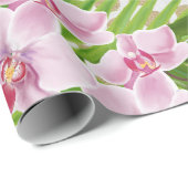Orchideen-Packpapier Geschenkpapier (Rolleneckpunkt)
