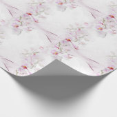 Orchideen-Packpapier Geschenkpapier (Ecke)