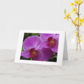 Orchideen-Perfektion Karte (Gelbe Blume)