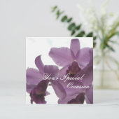 Orchideen/ Personalisierte Einladungen für Alleing (Stehend Vorderseite)