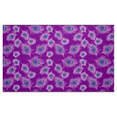 Orchideen-Pfau-Federn auf Amethyst Lila Stoff (Fat Quarter (45,7 x 55,9 cm))