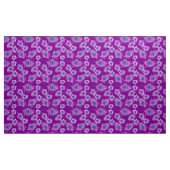 Orchideen-Pfau-Federn auf Amethyst Lila Stoff (Yard (91,4 cm))