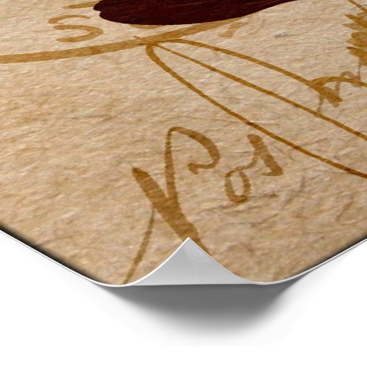 Orchideen Poster (Ecke)