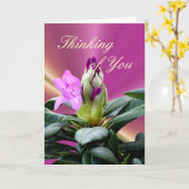 Orchideen-Rhododendron Knospe-fertigen jede Karte (Gelbe Blume)