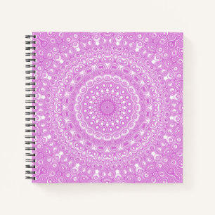 Orchideen-Rosa-Mandala-Muster Notizblock
