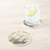 Orchideen Sandstein Untersetzer (Seite)