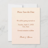 Orchideen Save the Date (Rückseite)