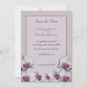 Orchideen Save the Date Ankündigung