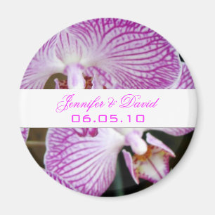 Orchideen-Save the Date Magnet