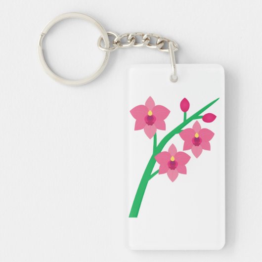 Orchideen Schlüsselanhänger (Vorderseite)