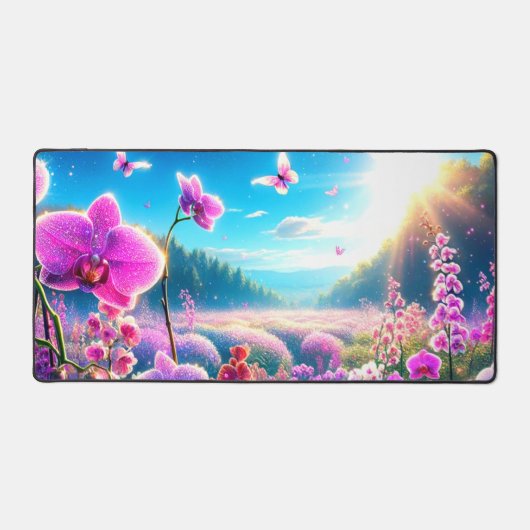 Orchideen Schreibtischunterlage (Vorderseite)