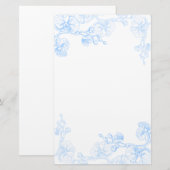 Orchideen-Schreibwaren Briefpapier (Vorne/Hinten)