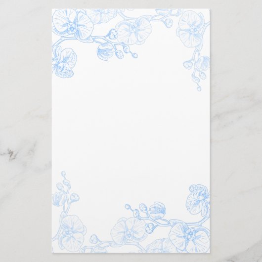 Orchideen-Schreibwaren Briefpapier (Vorderseite)