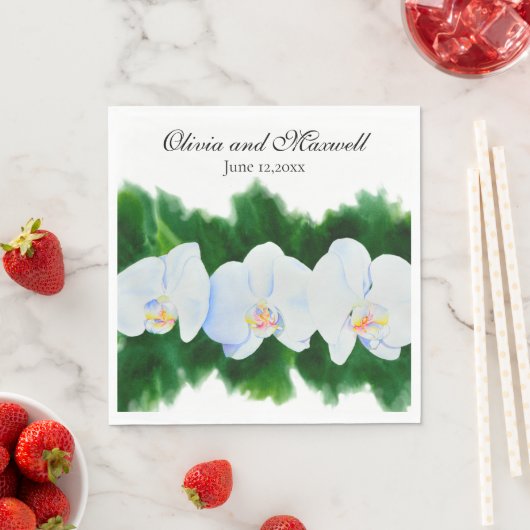 Orchideen Serviette (Beispiel)