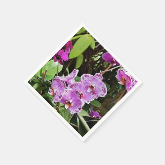 Orchideen Serviette (Ecke)