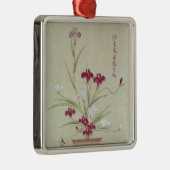 Orchideen Silbernes Ornament (Rechts)