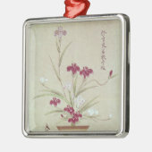 Orchideen Silbernes Ornament (Links)