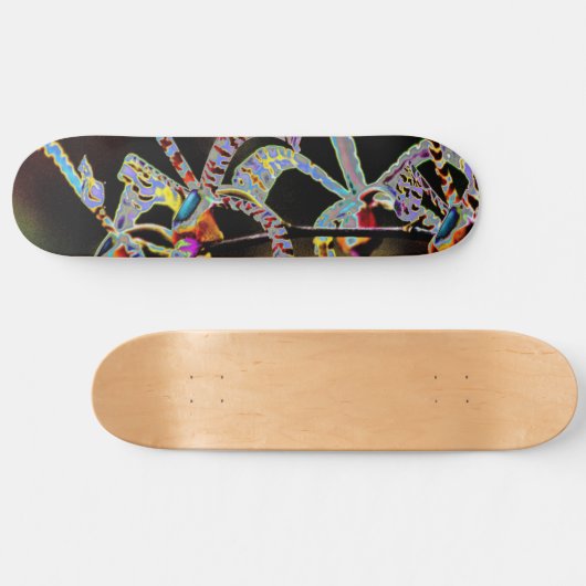 Orchideen Skateboard (Horizontal)
