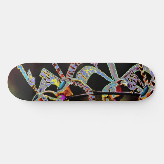 Orchideen Skateboard (Horizontal)