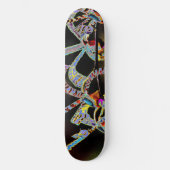 Orchideen Skateboard (Vorderseite)