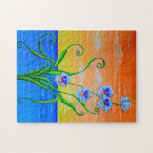 Orchideen-Sonnenuntergang Puzzle (Horizontal)