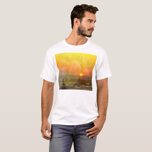 Orchideen-Sonnenuntergang T-Shirt (Vorne ganz)
