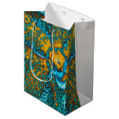 Orchideen-Spaß-Geschenktasche Mittlere Geschenktüte (Vorderseite Schrägansicht)