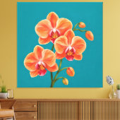Orchideen-Spraymalerei Leinwanddruck (Insitu (Wohnzimmer))