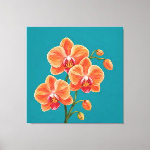 Orchideen-Spraymalerei Leinwanddruck
