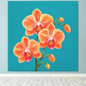 Orchideen-Spraymalerei Leinwanddruck (Insitu (Holzboden))