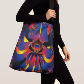 Orchideen-Taschentasche Belizes schwarze Tragetaschen Mit Langen Trägern (Von Nahem)