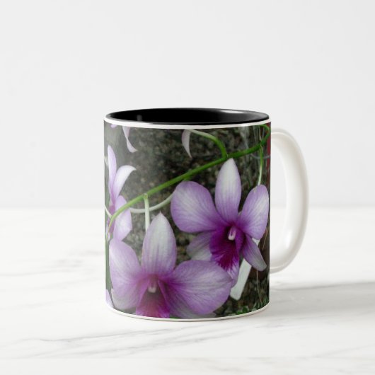 Orchideen-Tasse 5 Zweifarbige Tasse (VorderseiteRechts)