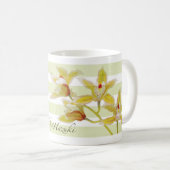 Orchideen-Tasse mit Café hazuki logo2 Kaffeetasse (VorderseiteRechts)