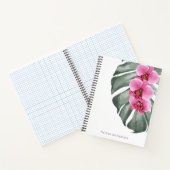 Orchideen tropische Wasserfarben Notizblock (Innenseite)
