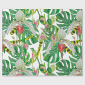 Orchideen u. Blumen Geschenkpapier (Flach)