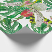 Orchideen u. Blumen Geschenkpapier (Ecke)