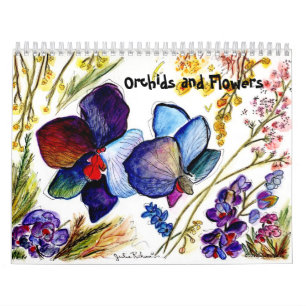 Orchideen und andere Blumen Kalender