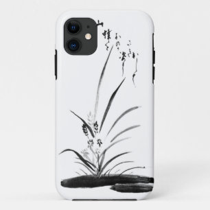 Orchideen-und Bienen-Zenmalerei Case-Mate iPhone Hülle