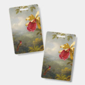Orchideen und Hummingbird Heade Ausweis (Vorder- & Rückseite)