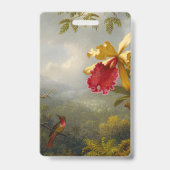 Orchideen und Hummingbird Heade Ausweis (Rückseite)