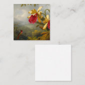Orchideen und Hummingbird Heade Begleitkarte (Vorne/Hinten)