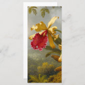 Orchideen und Hummingbird Heade Card (Vorne/Hinten)