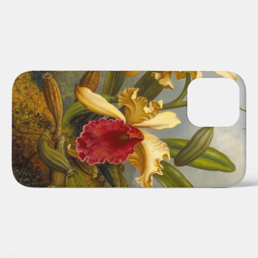 Orchideen und Hummingbird Heade Case-Mate iPhone Hülle (Rückseite (Horizontal))