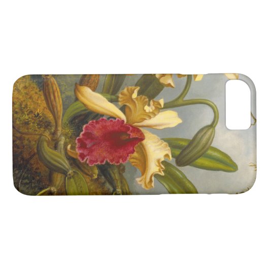 Orchideen und Hummingbird Heade Case-Mate iPhone Hülle (Rückseite (Horizontal))