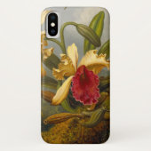 Orchideen und Hummingbird Heade Case-Mate iPhone Hülle (Rückseite)