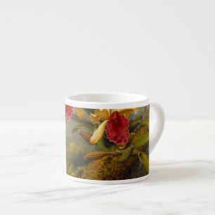 Orchideen und Hummingbird Heade Espressotasse