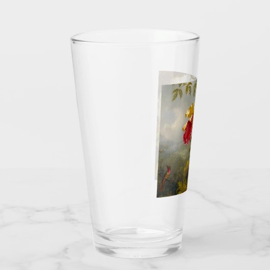 Orchideen und Hummingbird Heade Glas (Rechts)