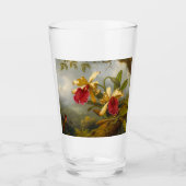 Orchideen und Hummingbird Heade Glas (Vorderseite)
