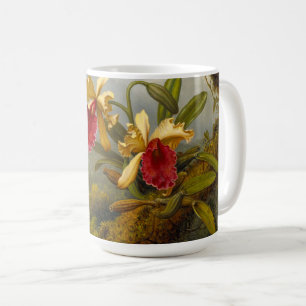 Orchideen und Hummingbird Heade Kaffeetasse