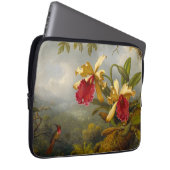 Orchideen und Hummingbird Heade Laptopschutzhülle (Vorne Rechts)